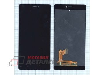 Дисплей (экран) в сборе с тачскрином для Huawei P8 черный
