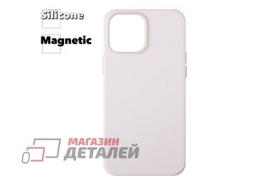 Силиконовый чехол для iPhone 13 Pro Max "Silicone Case" с поддержкой MagSafe (светло-розовый)