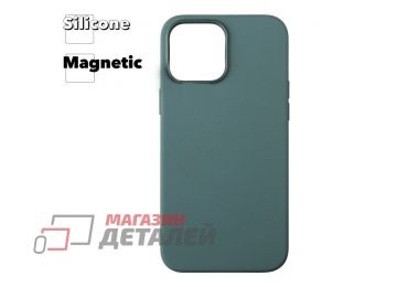 Силиконовый чехол для iPhone 13 Pro Max "Silicone Case" с поддержкой MagSafe (эвкалипт)