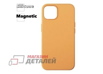 Силиконовый чехол для iPhone 13 "Silicone Case" с поддержкой MagSafe (светло-коричневый)