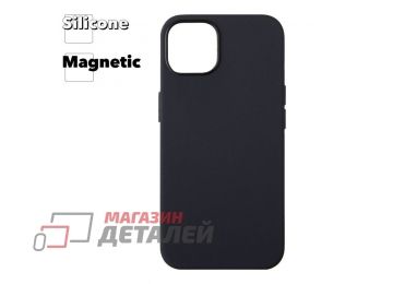 Силиконовый чехол для iPhone 13 "Silicone Case" с поддержкой MagSafe (черный)