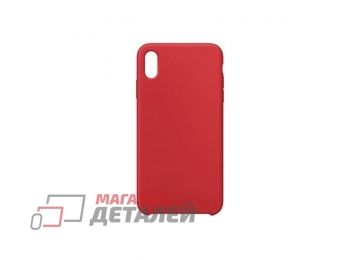 Чехол для iPhone X, XS Silicone Case красный