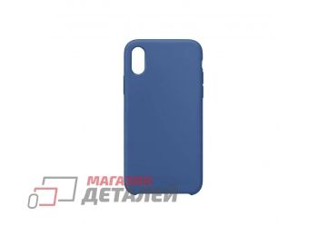Чехол для iPhone X, XS Silicone Case синий