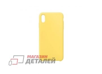 Чехол для iPhone XR Silicone Case желтый