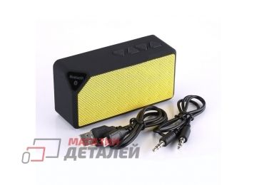 Bluetooth колонка Zetton Parallelepiped ZTLSBSPARBY черная с желтым