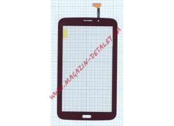 Сенсорное стекло (тачскрин) для Samsung Galaxy Tab 3 7.0 SM-T211 красное