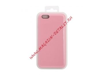 Силиконовый чехол для iPhone 6/6S Plus Silicone Case (розовый, блистер)
