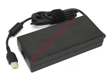 Блок питания (сетевой адаптер) для ноутбуков Lenovo 20V 6A 120W прямоугольный черный, с сетевым кабелем