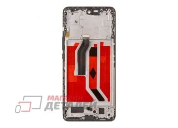 Дисплей (экран) в сборе с тачскрином для Huawei Honor X9b (ALI-NX1) черный с рамкой (Incell)