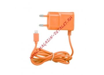 Зарядное устройство для Apple 8 pin 2.1 А оранжевое коробка LP
