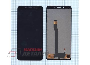 Дисплей (экран) в сборе с тачскрином для Xiaomi Redmi 6, Redmi 6A черный