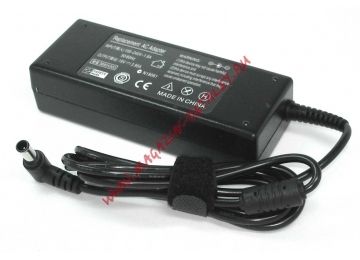 Блок питания (сетевой адаптер) REPLACEMENT для ноутбуков Sony Vaio 19V 3.95A 75W 6.5x4.4 мм с иглой черный, с сетевым кабелем