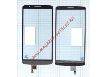 Сенсорное стекло (тачскрин) для LG G3 Stylus D690 черное