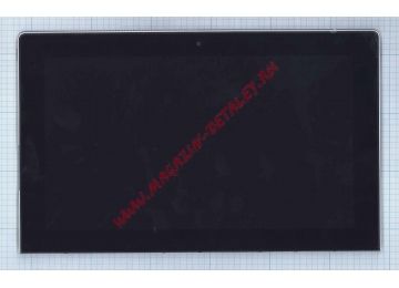 Дисплей (экран) в сборе (матрица B116HAN03.0 + тачскрин) для Lenovo Miix2 11 черный с рамкой