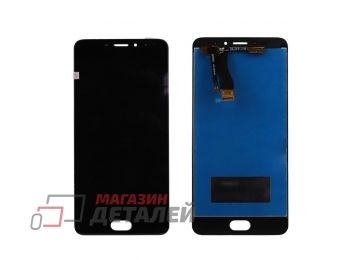 Дисплей (экран) в сборе с тачскрином для Meizu M5 Note (M621H) черный (High Quality)