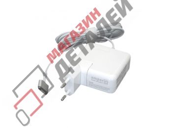 Блок питания (зарядное устройство) Amperin AI-AP45A для ноутбуков Apple 14.85V 3.05A 45W Magsafe 2 белый, в розетку