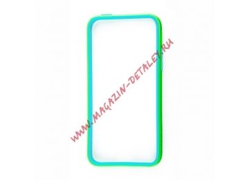 Чехол (бампер) G-Case для Apple iPhone 5C зеленый, голубой