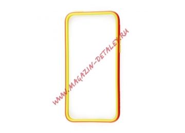 Чехол (бампер) G-Case для Apple iPhone 5C розовый, желтый