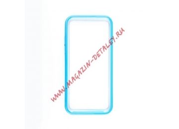 Чехол (бампер) LF для Apple iPhone 5C голубой
