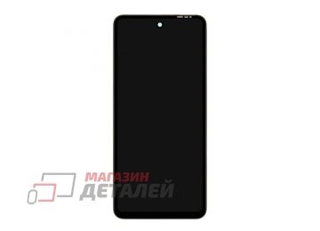 Дисплей (экран) в сборе с тачскрином для Infinix Hot 40i (X6528B) черный с рамкой (Premium LCD)