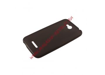 Силиконовый чехол для HTC Desire 616 TPU Case черный матовый