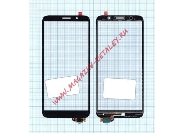 Сенсорное стекло (тачскрин) для Huawei Honor 7A (DUA-L22) / Y5 (2018) (DRA-L21) / Y5 Prime (2018) (черный)