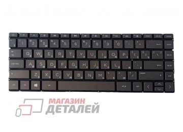 Клавиатура для ноутбука HP Pavilion 13-AN, 13-AG, 13-AH, 13-AQ чёрная без рамки, с подсветкой
