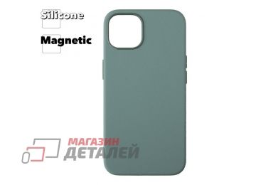 Силиконовый чехол для iPhone 13 "Silicone Case" с поддержкой MagSafe (эвкалипт)