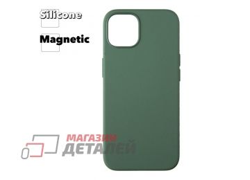 Силиконовый чехол для iPhone 13 "Silicone Case" с поддержкой MagSafe (зеленый)