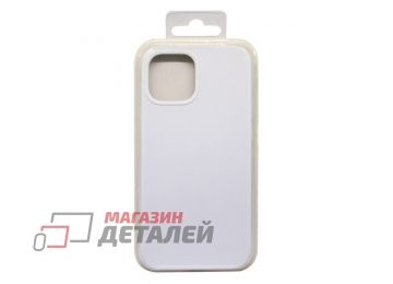 Силиконовый чехол для iPhone 13 Mini "Silicone Case" (серо-белый)