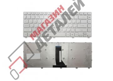 Клавиатура для ноутбука Acer Aspire 3830, 4830 серебристая с рамкой