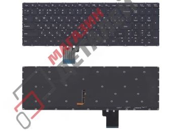 Клавиатура для ноутбука Lenovo Ideapad U530 U530P U530P-IFI черная с подсветкой