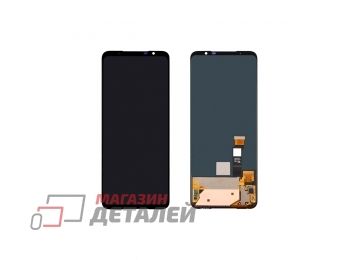 Дисплей (экран) в сборе с тачскрином для Asus ROG Phone 5, ROG Phone 5s черный (Premium LCD)