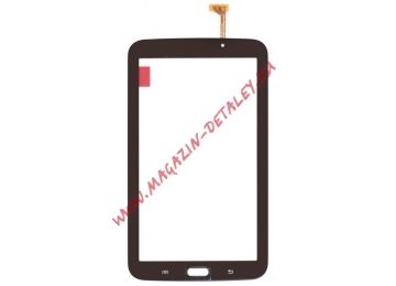 Сенсорное стекло (тачскрин) для Samsung Galaxy Tab 3 7" P3210 SM-T210 коричневое