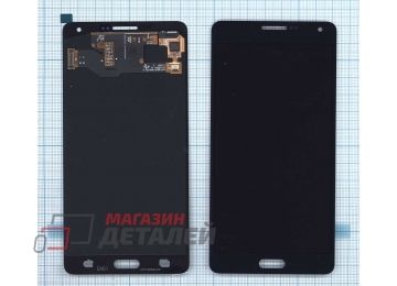 Дисплей (экран) в сборе с тачскрином для Samsung Galaxy A7 SM-A700F черный (Premium LCD)