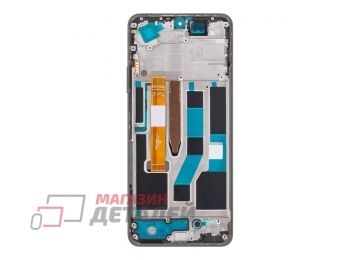 Дисплей (экран) в сборе с тачскрином для Realme 10 Pro 5G (RMX3661, RMX3660, RMX3663) черный с рамкой