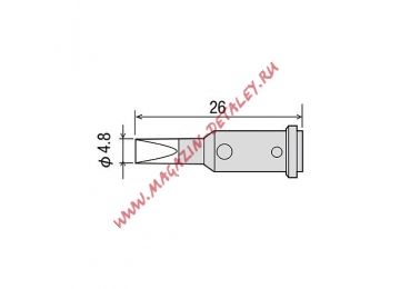 Жало GP-510RT-4.8D для газового паяльника GOOT GP-510