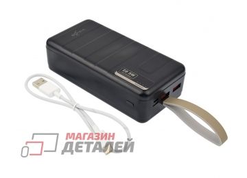 Портативное зарядное устройство (Power Bank) VIXION KP-32 30000mAh QC 3.0 + PD с кабелем microUSB (черный)