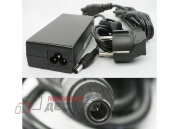 Блок питания (сетевой адаптер) для ноутбуков Samsung 19V 3.16A 60W 5.5x3.0 мм с иглой черный, с сетевым кабелем