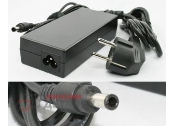Блок питания (сетевой адаптер) для ноутбуков Samsung 19V 4.74A 90W 5.5x3.0 мм с иглой черный, с сетевым кабелем