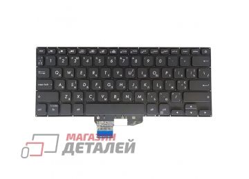 Клавиатура для ноутбука Asus X430, K430FA, K430FN черная без рамки, с подсветкой