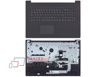 Клавиатура (топ-панель) для ноутбука Lenovo IdeaPad 330-17ICH серая с серым топкейсом