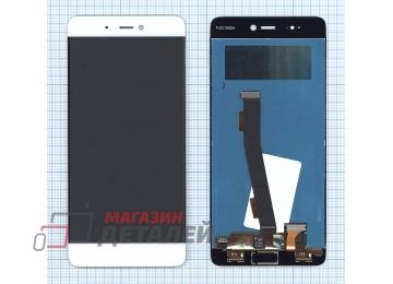 Дисплей (экран) в сборе с тачскрином для Xiaomi Mi 5s белый