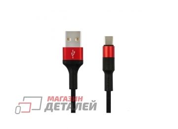 Кабель USB HOCO (X26) Xpress Type-C 1 м (черно-красный)