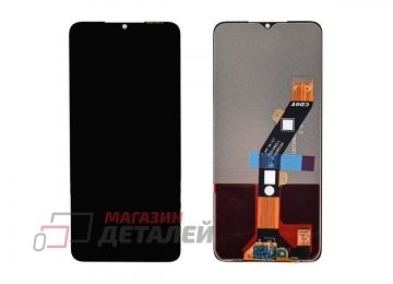 Дисплей (экран) в сборе с тачскрином для Itel P40 (P662LN) черный (Premium LCD)