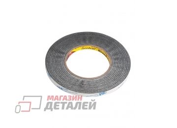 Скотч двусторонний черный 3M 9448A ширина 8мм 50м