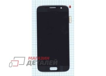 Дисплей (экран) в сборе с тачскрином для Samsung Galaxy S7 SM-G930F черный (OLED)