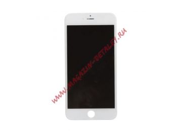Дисплей (экран) в сборе с тачскрином для iPhone 6S Plus с рамкой белый (In-Cell)