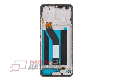 Дисплей (экран) в сборе с тачскрином для Xiaomi Redmi 14C, Poco C75 черный с рамкой (Premium LCD)