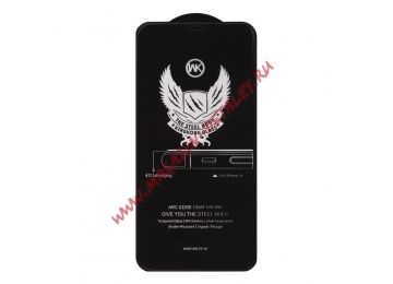 Защитное стекло 4D для iPhone 11 Pro/X/Xs WK Kingkong Series F. C. C. E. T. G. 0,25 мм (черное)